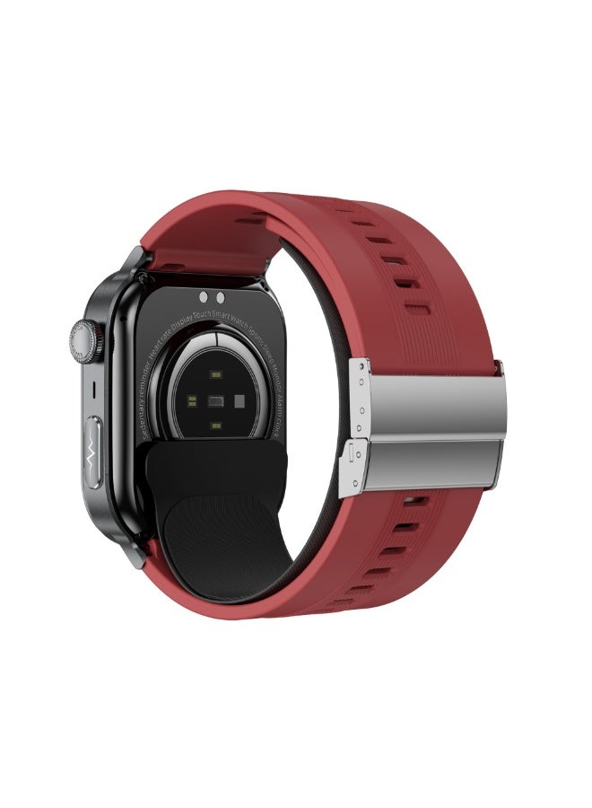 Domars Smart Watch for Women Men,Sports Modes Smartwatch with 2.06" HD Touchsreen, with Real-Time Monitoring of Heart Rate, Blood Oxygen, Body Temperature, Blood Pressure, Sleep Auality and Stress Levels.Bluetooth Call & Music Control Fitness Watch for iPhone/Android (Red) - Image 4